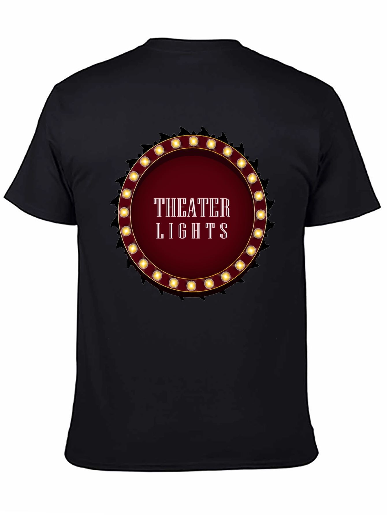 Theater Lights Graphic T-Shirt - Black