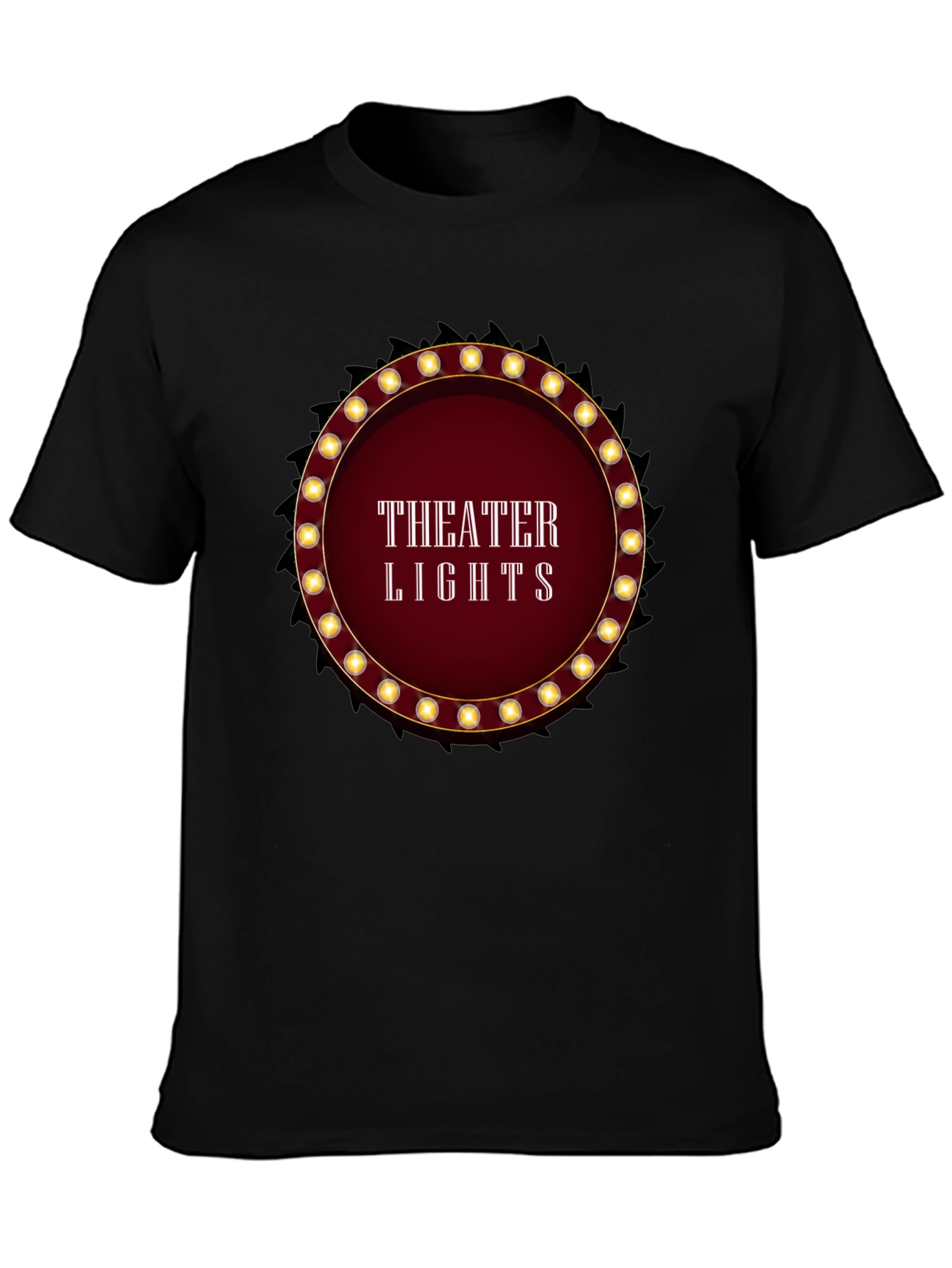 Theater Lights Graphic T-Shirt - Black