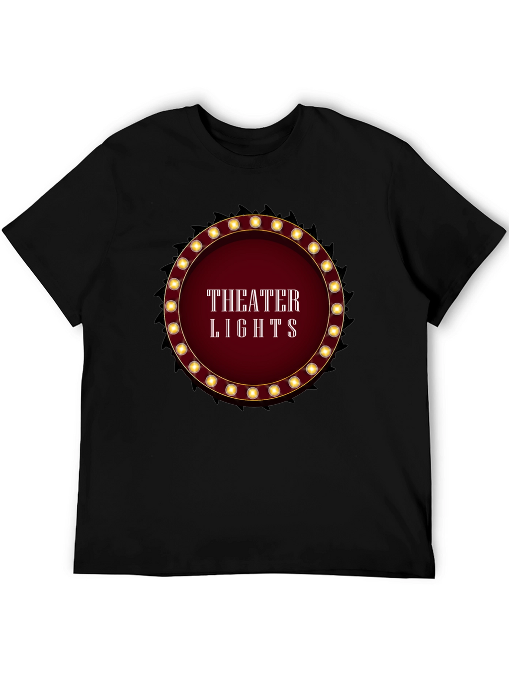 Theater Lights Graphic T-Shirt - Black