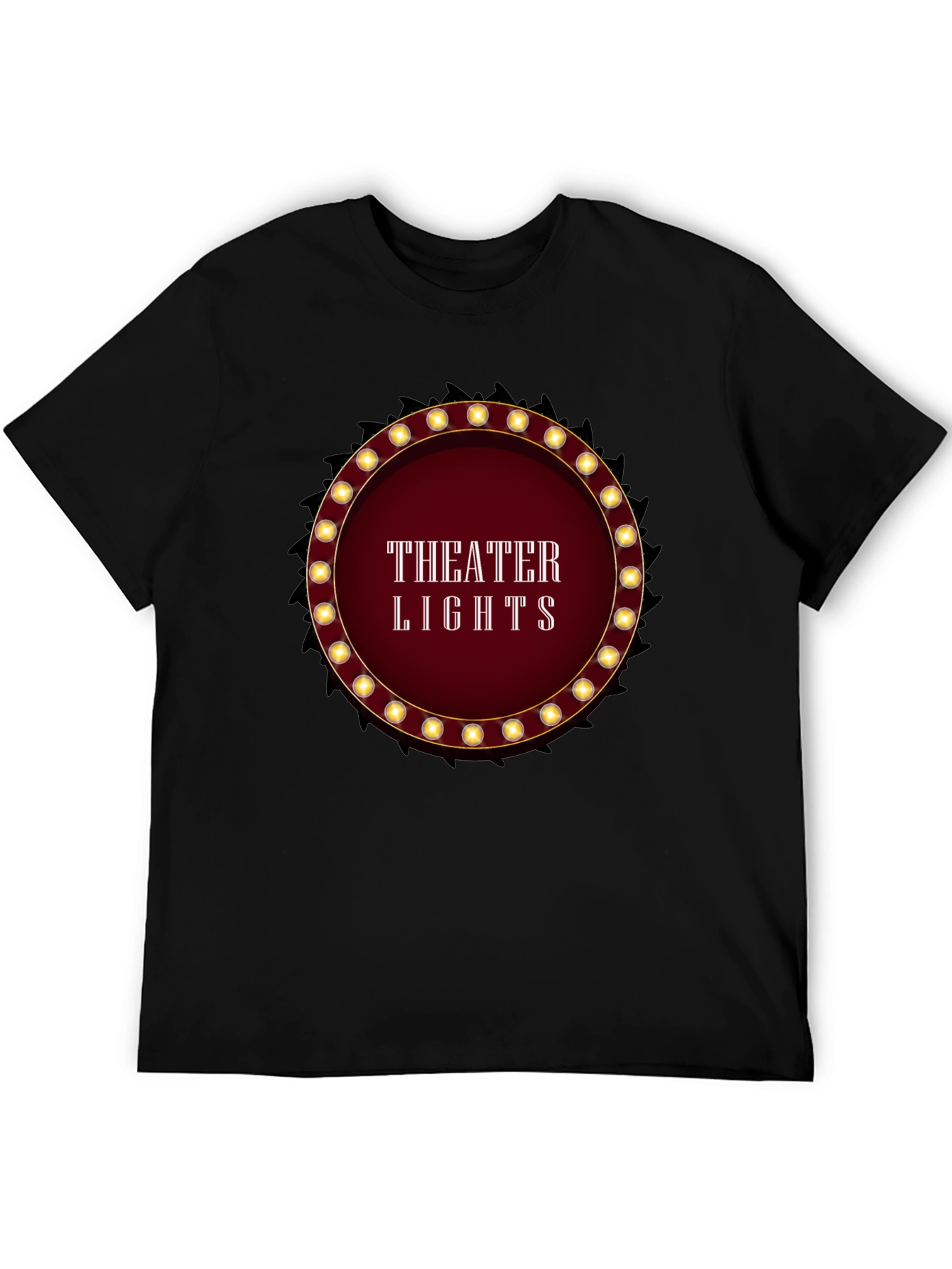 Theater Lights Graphic T-Shirt - Black