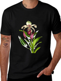 Orchid Graphic T-Shirt - Floral Print