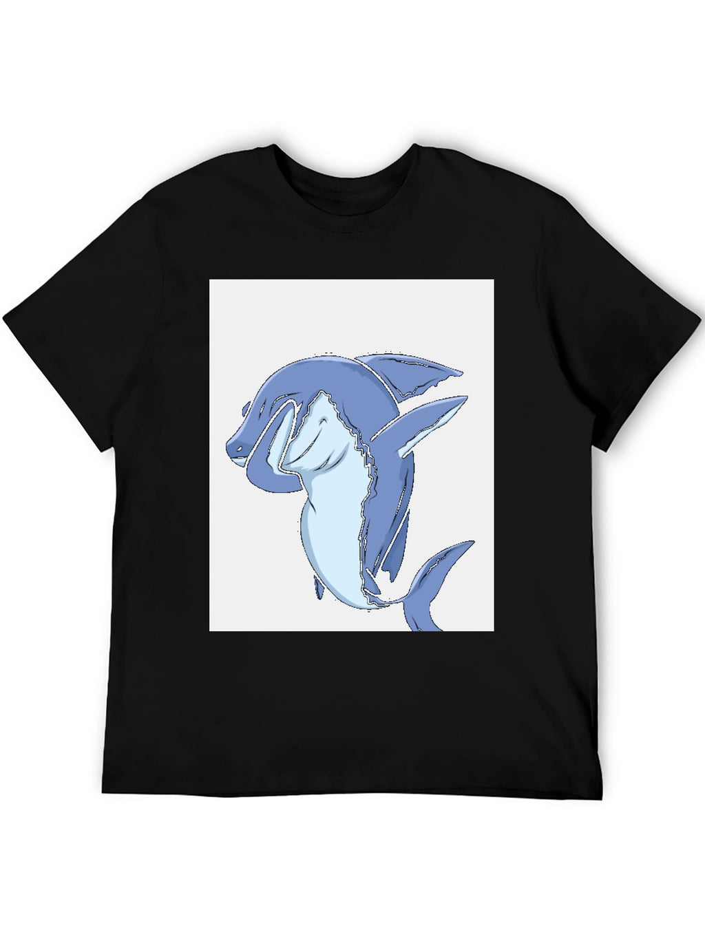 Dabbing Shark Black T-Shirt