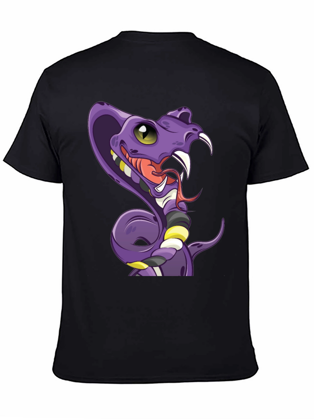 Cobra Cartoon T-Shirt - Mens Black Graphic Tee