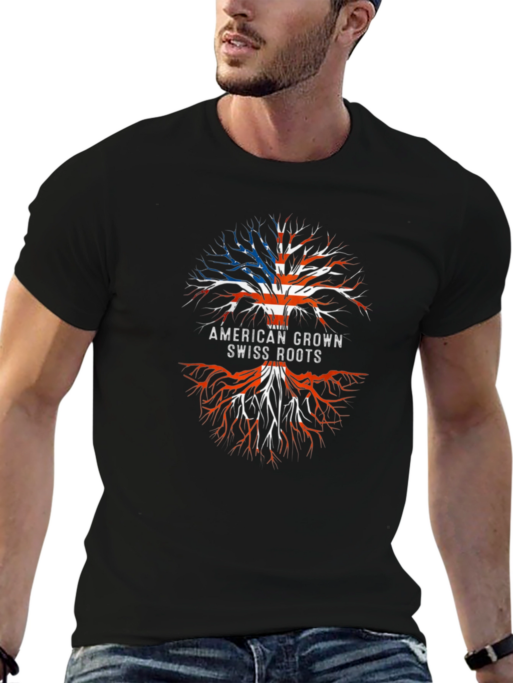 American Grown Swiss Roots T-Shirt