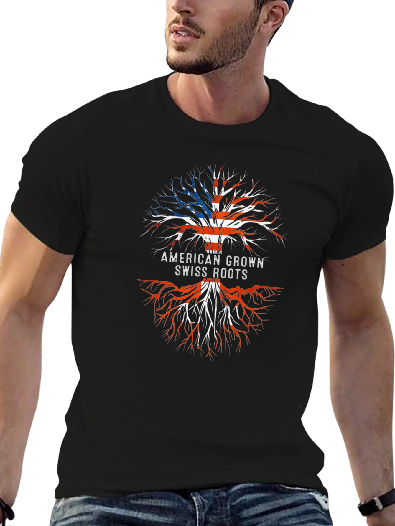 American Grown Swiss Roots T-Shirt