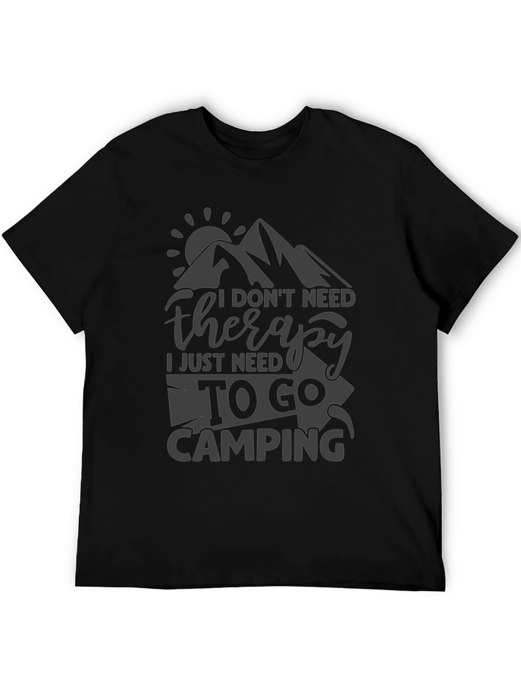 Camping Therapy Tee - Nature Lover T-Shirt