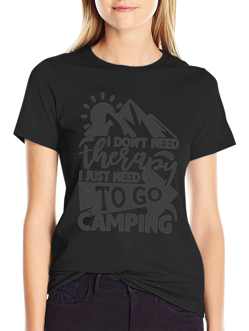 Camping Therapy Tee - Nature Lover T-Shirt