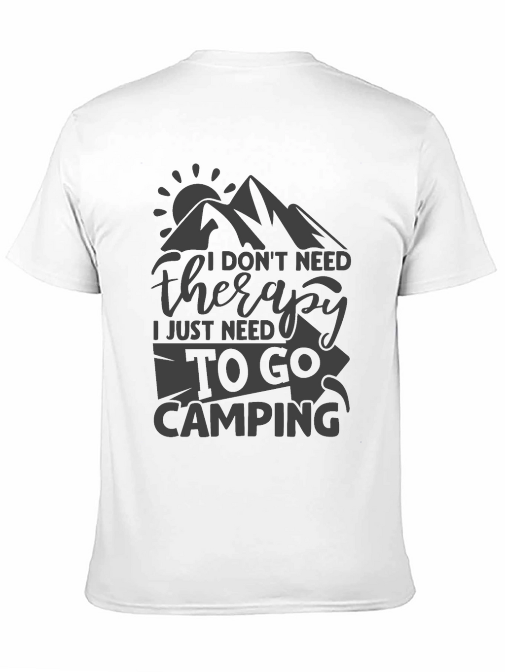 Camping Therapy Tee - Nature Lover T-Shirt