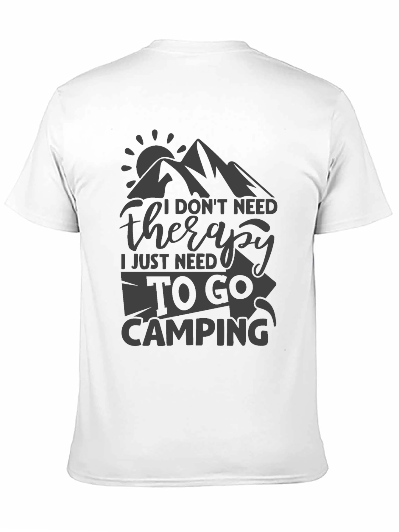 Camping Therapy Tee - Nature Lover T-Shirt