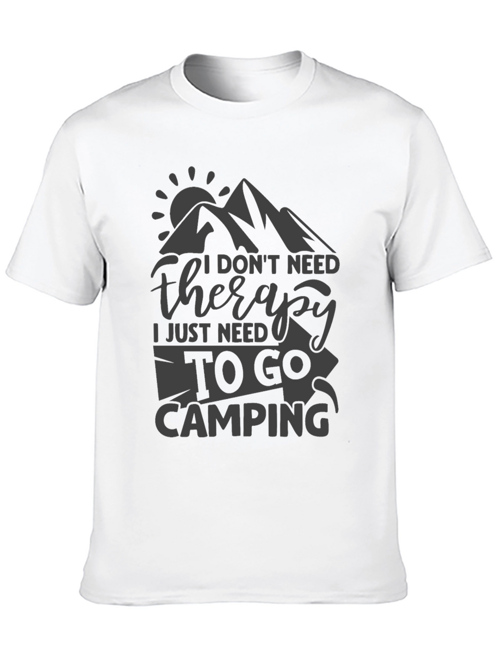 Camping Therapy Tee - Nature Lover T-Shirt