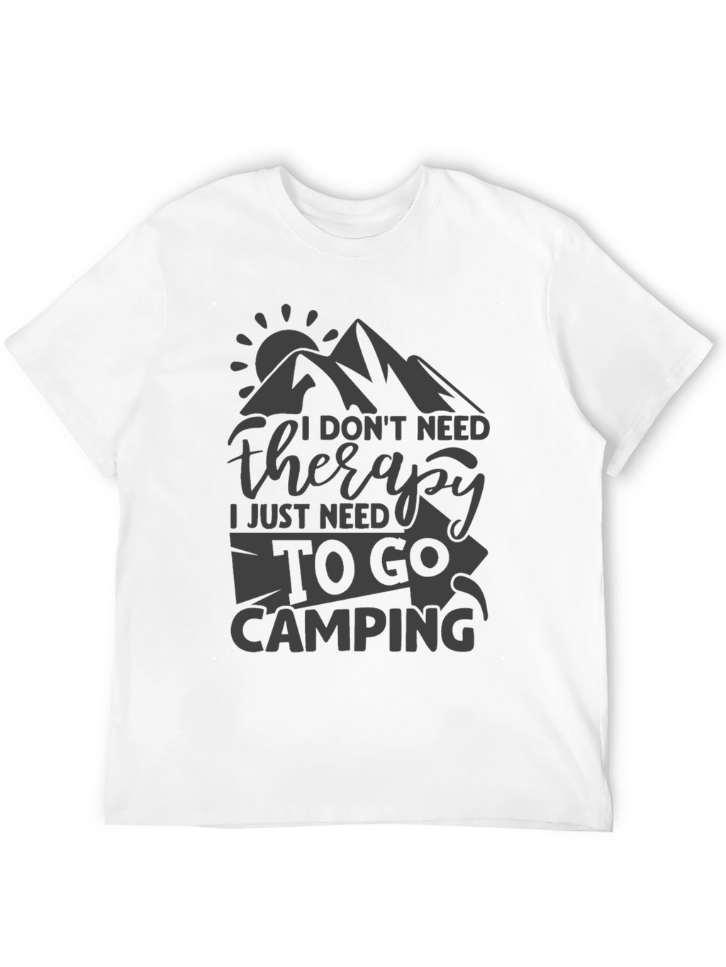 Camping Therapy Tee - Nature Lover T-Shirt