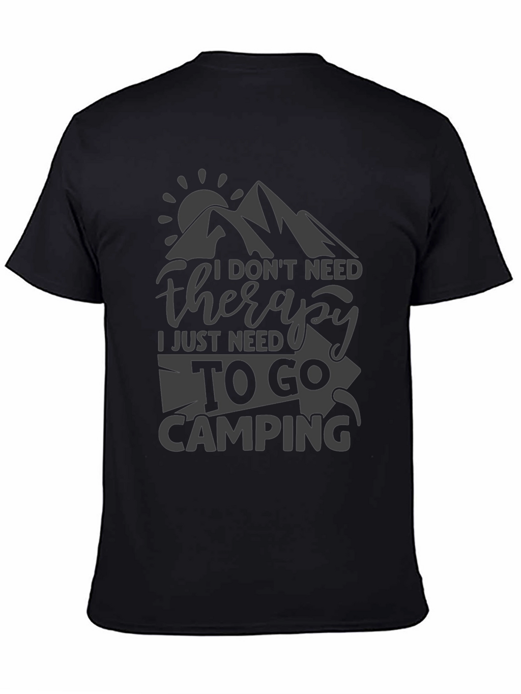 Camping Therapy Tee - Nature Lover T-Shirt