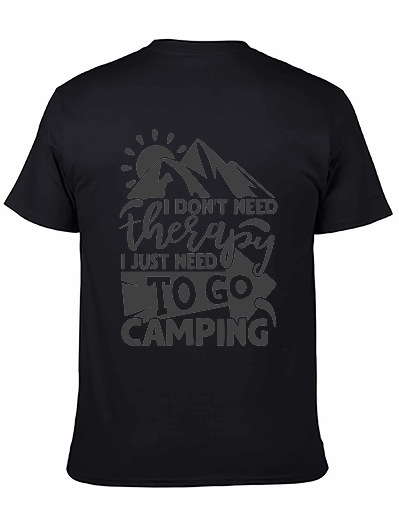 Camping Therapy Tee - Nature Lover T-Shirt
