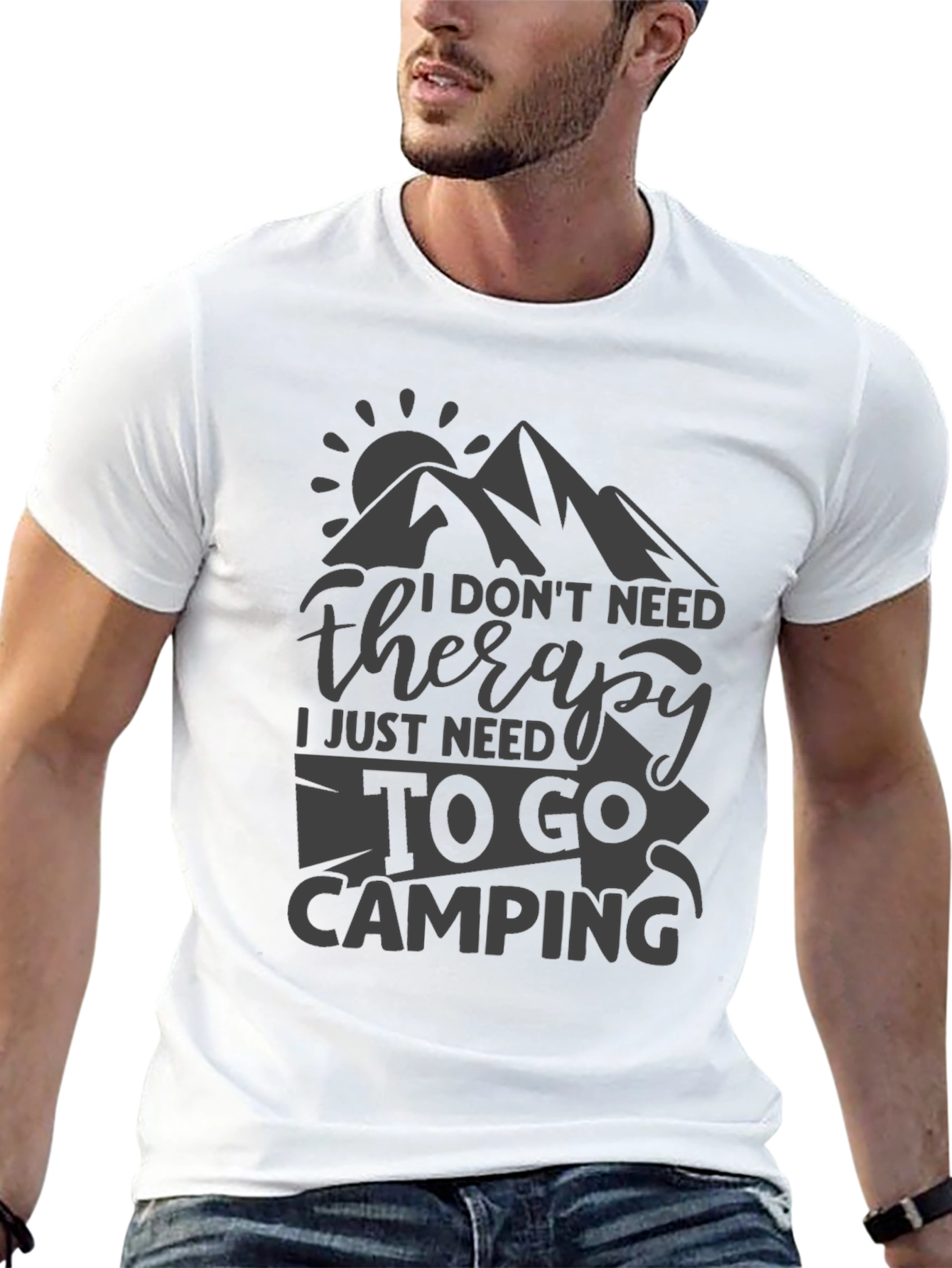 Camping Therapy Tee - Nature Lover T-Shirt