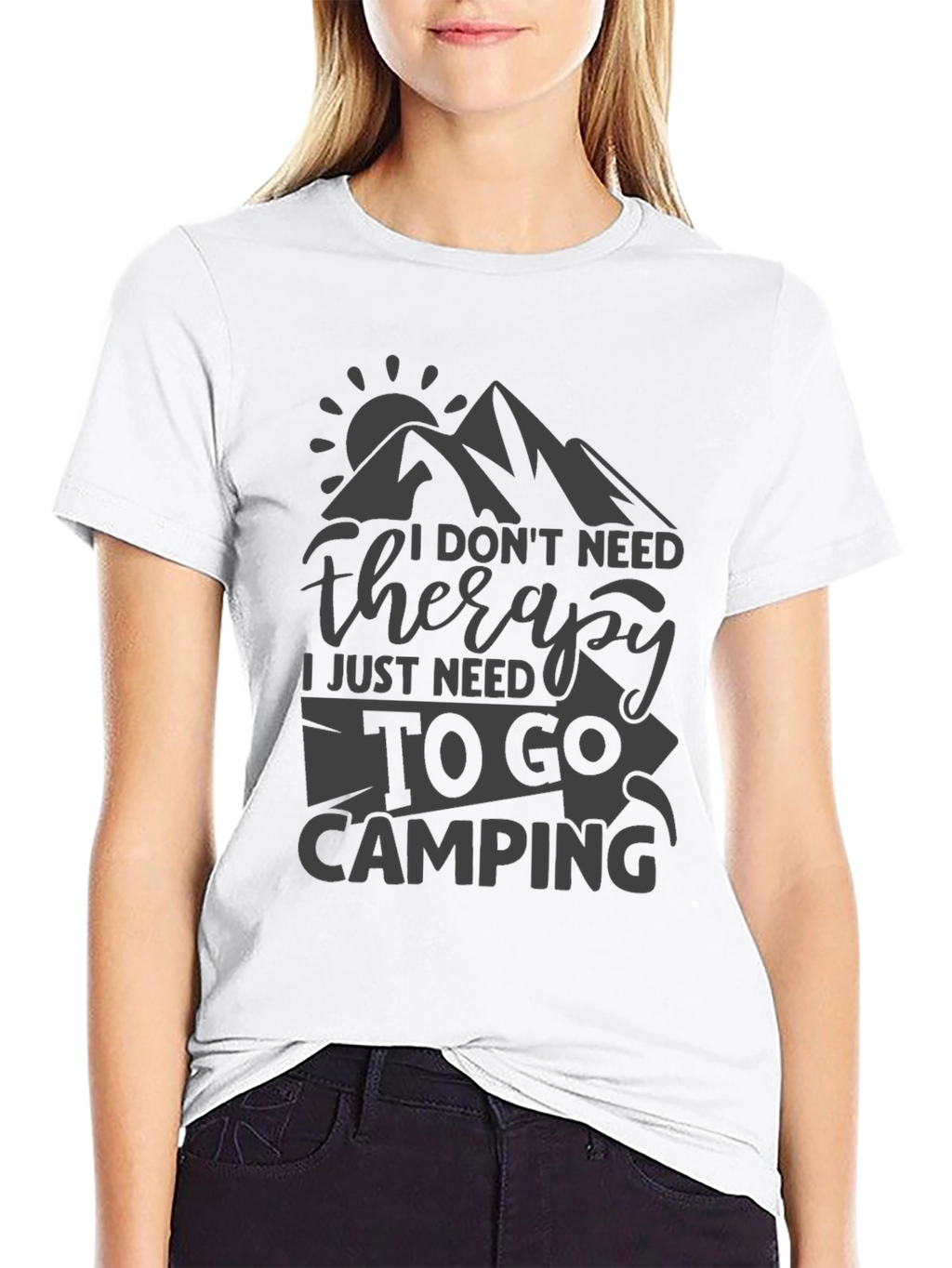 Camping Therapy Tee - Nature Lover T-Shirt