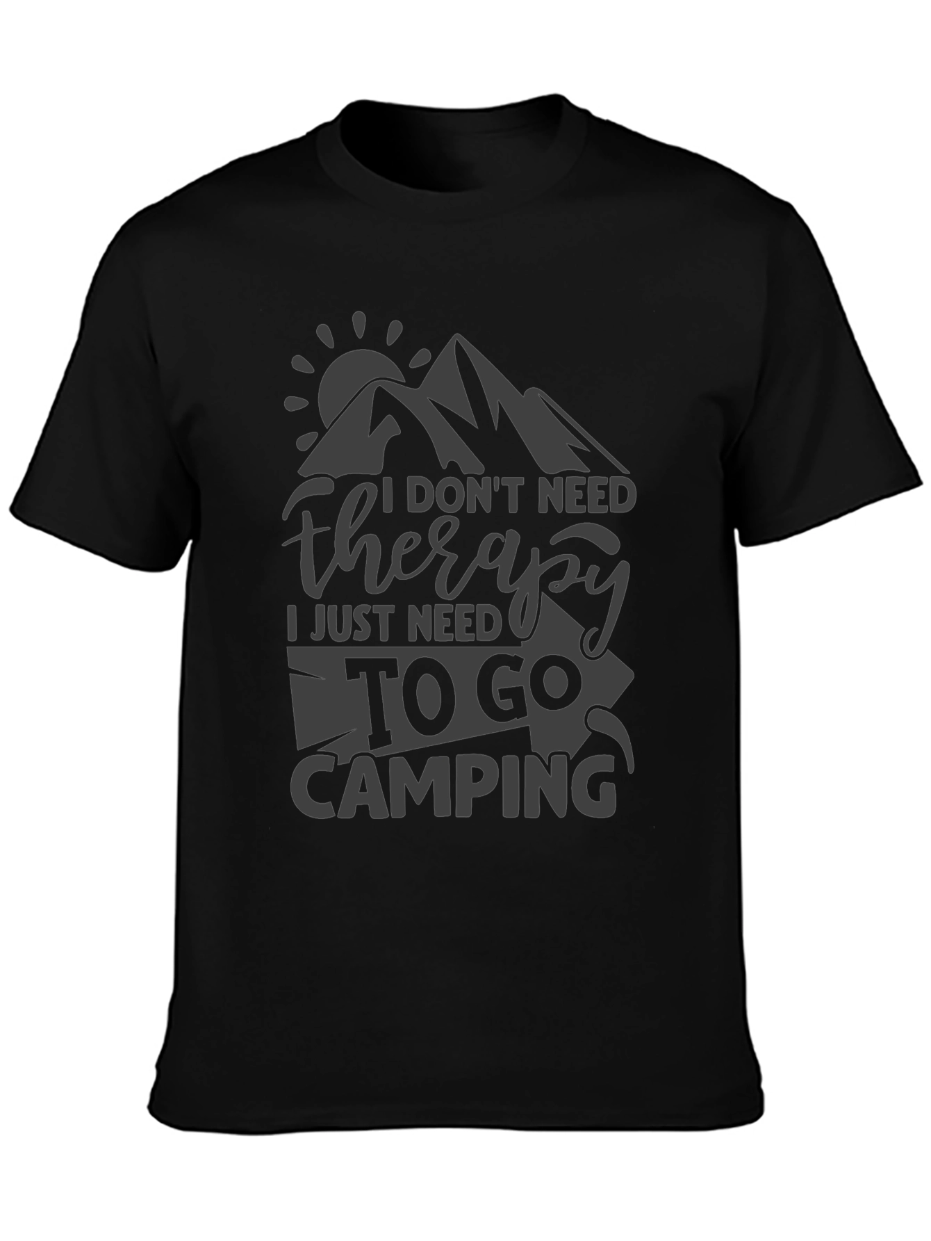 Camping Therapy Tee - Nature Lover T-Shirt