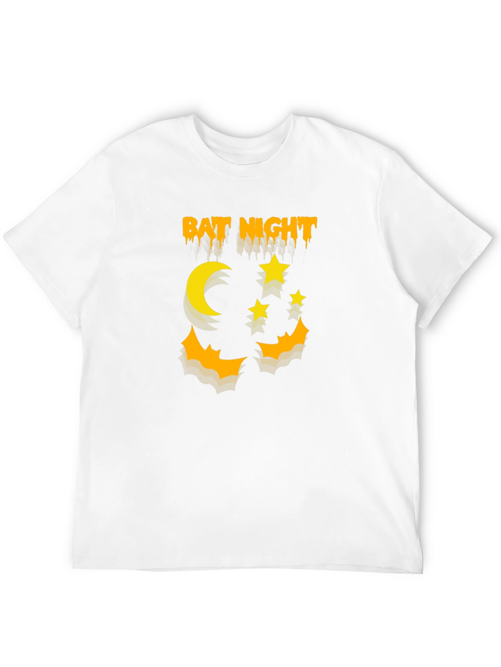 Bat Night Graphic T-Shirt Halloween Shirt