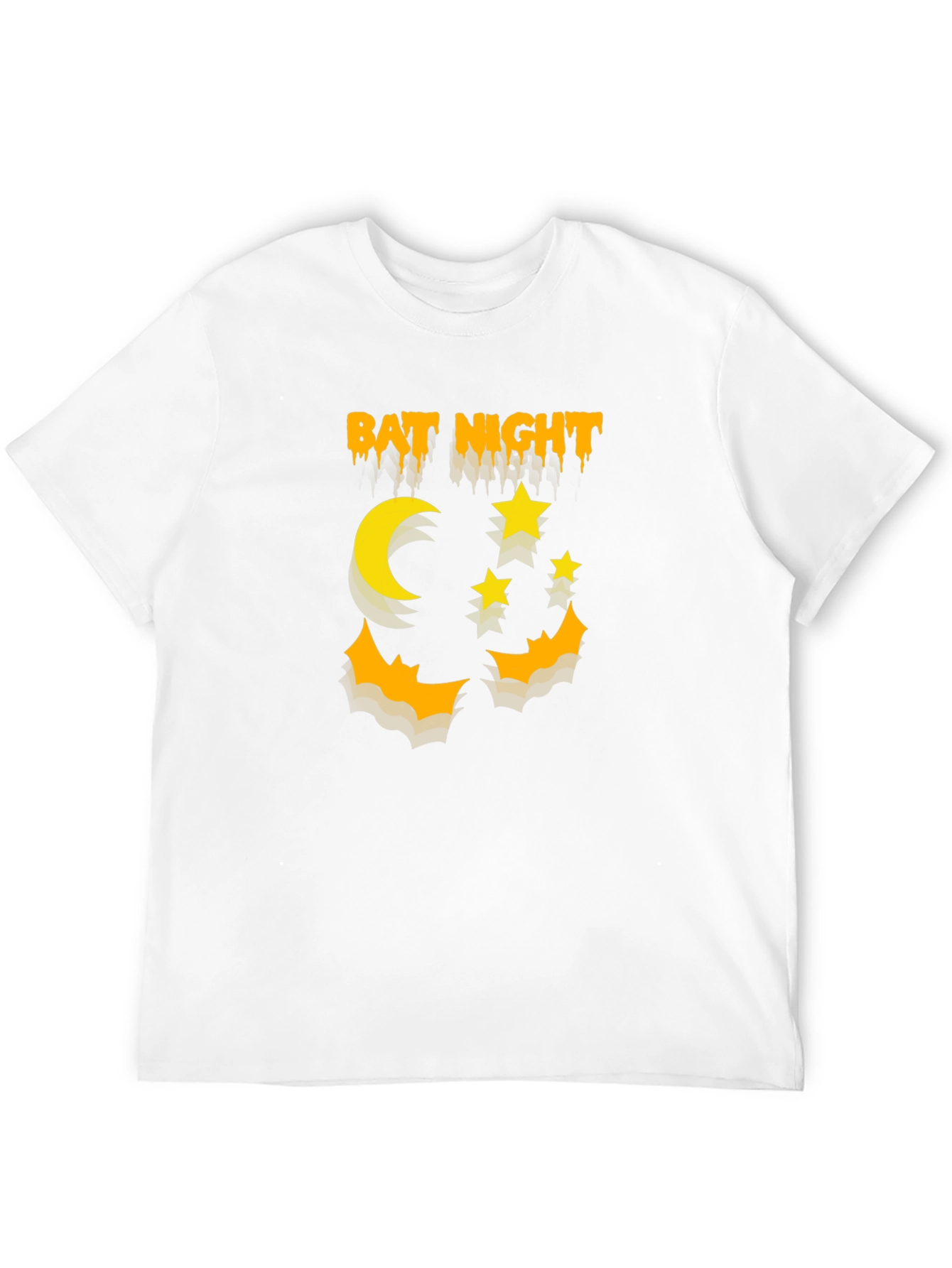 Bat Night Graphic T-Shirt Halloween Shirt