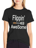 Flippin Awesome T-Shirt - BBQ Grill Master Tee