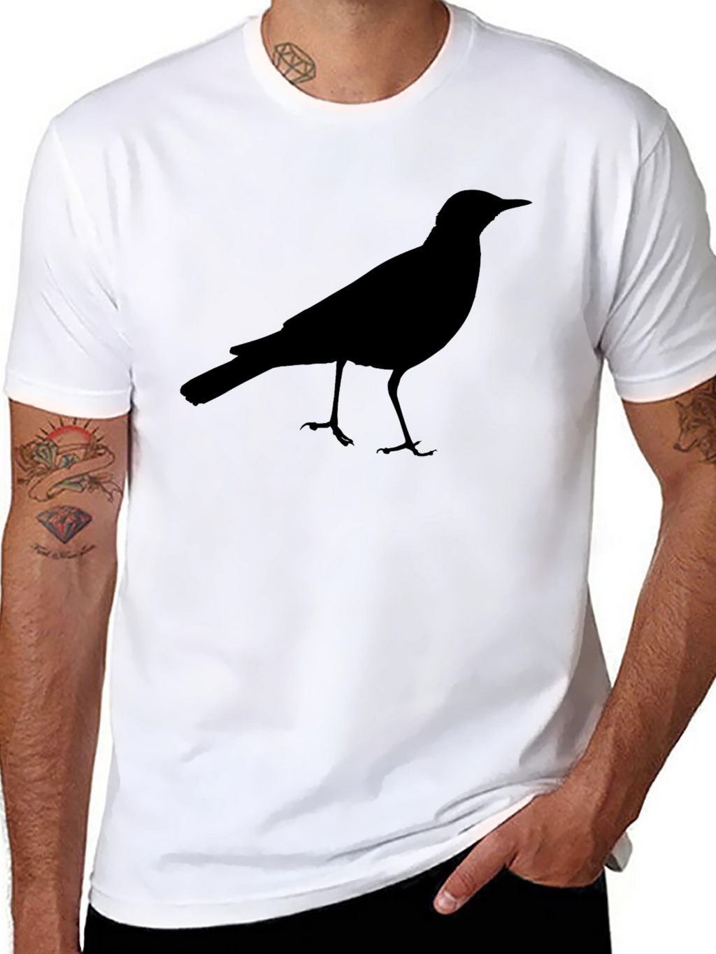 Black Crow Graphic Tee - Mens Short Sleeve
