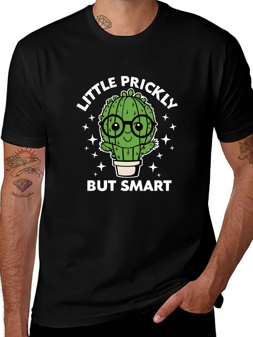 Little Prickly But Smart Cactus Graphic Tee