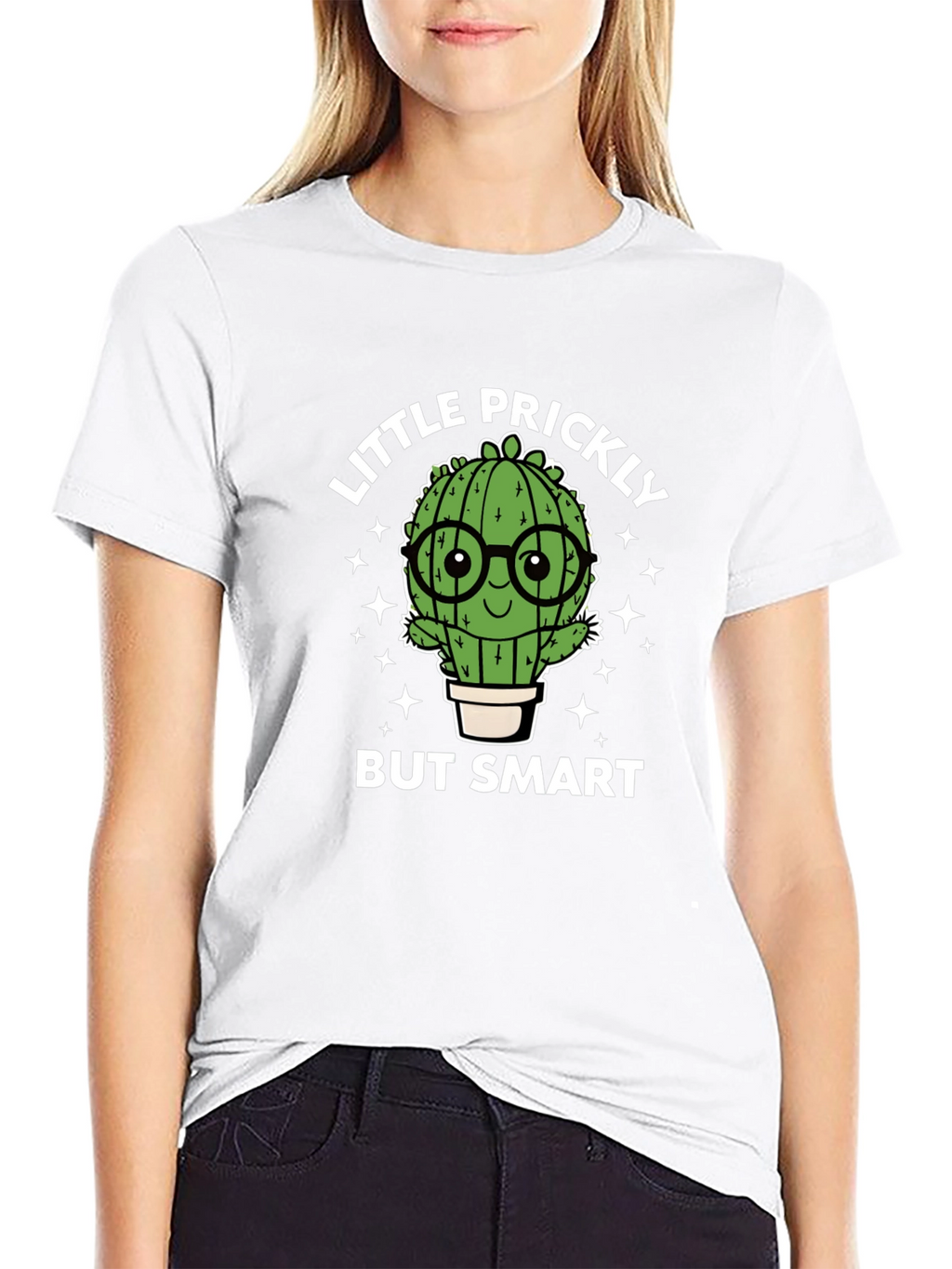 Little Prickly But Smart Cactus Graphic Tee