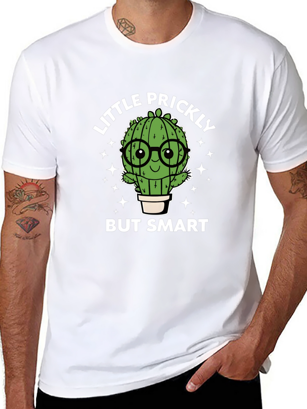 Little Prickly But Smart Cactus Graphic Tee