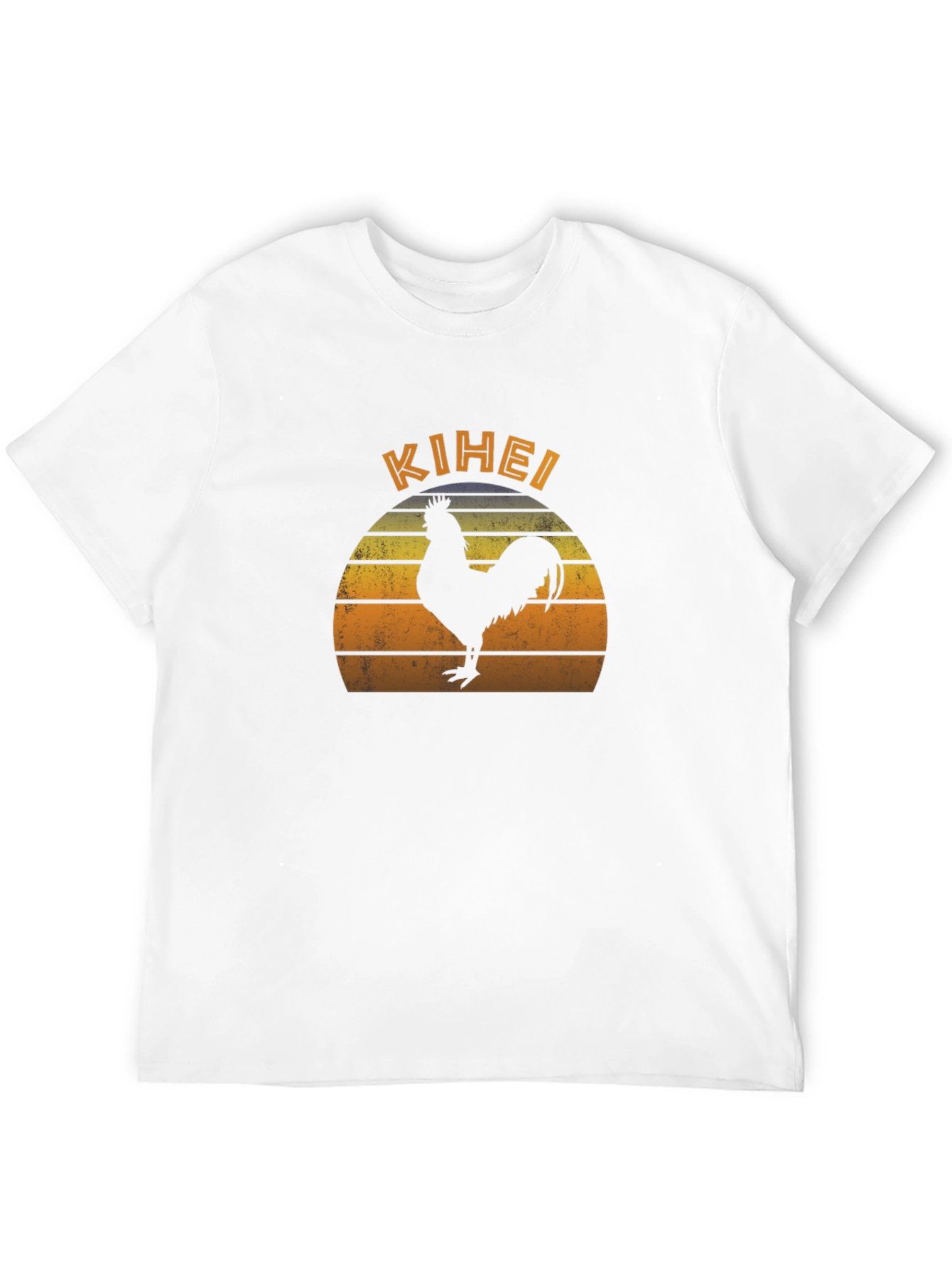 Kihei Rooster Sunset Graphic T-Shirt