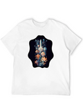 Cosmic Rocket T-Shirt - Soft Cotton Black Tee