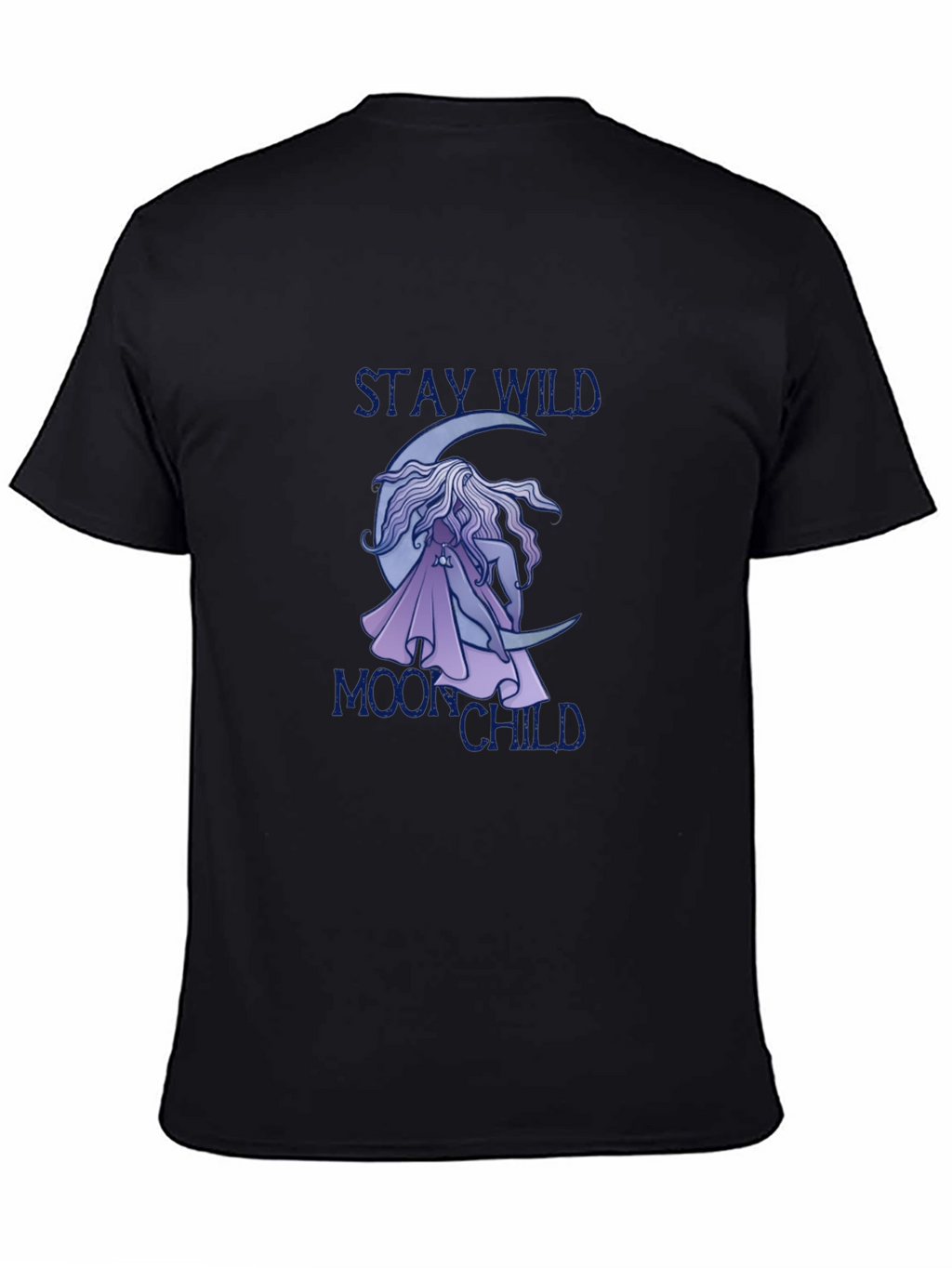 Stay Wild Moon Child Black Tee