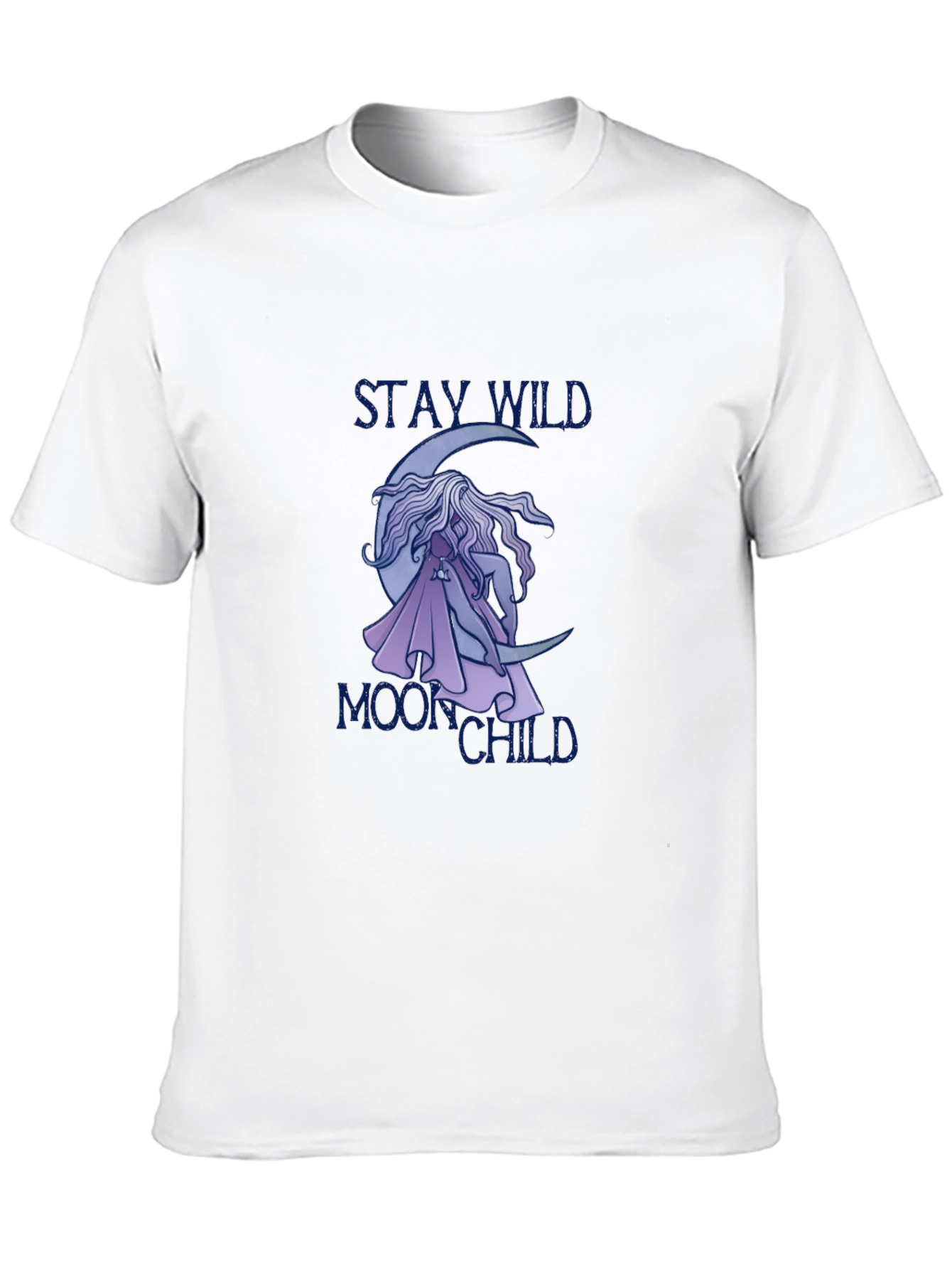 Stay Wild Moon Child Black Tee