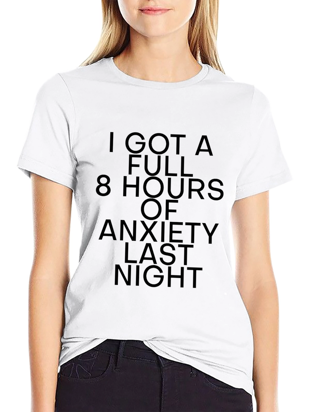 Anxiety Humor T-Shirt: 8 Hours of Worry