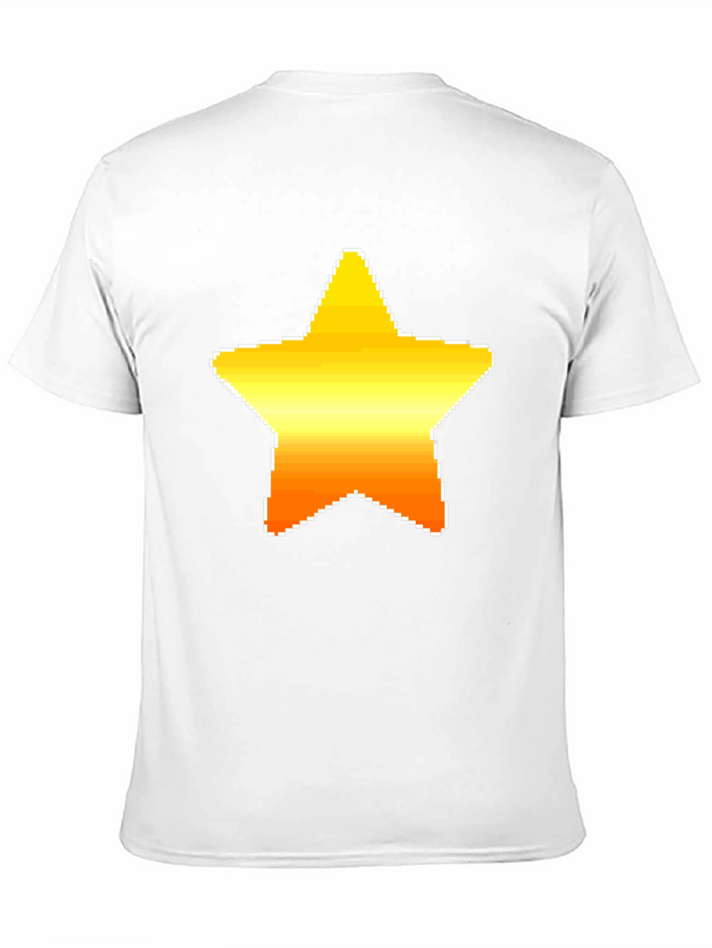 Pixel Star Graphic Black Tee Shirt
