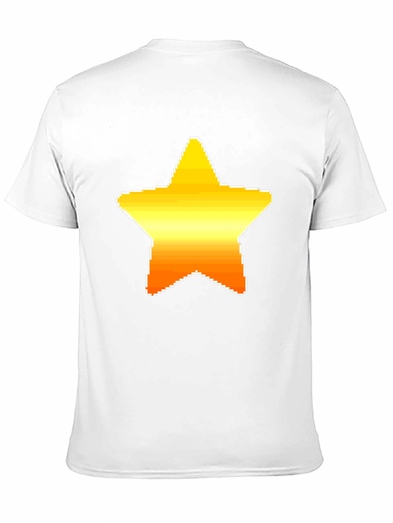 Pixel Star Graphic Black Tee Shirt