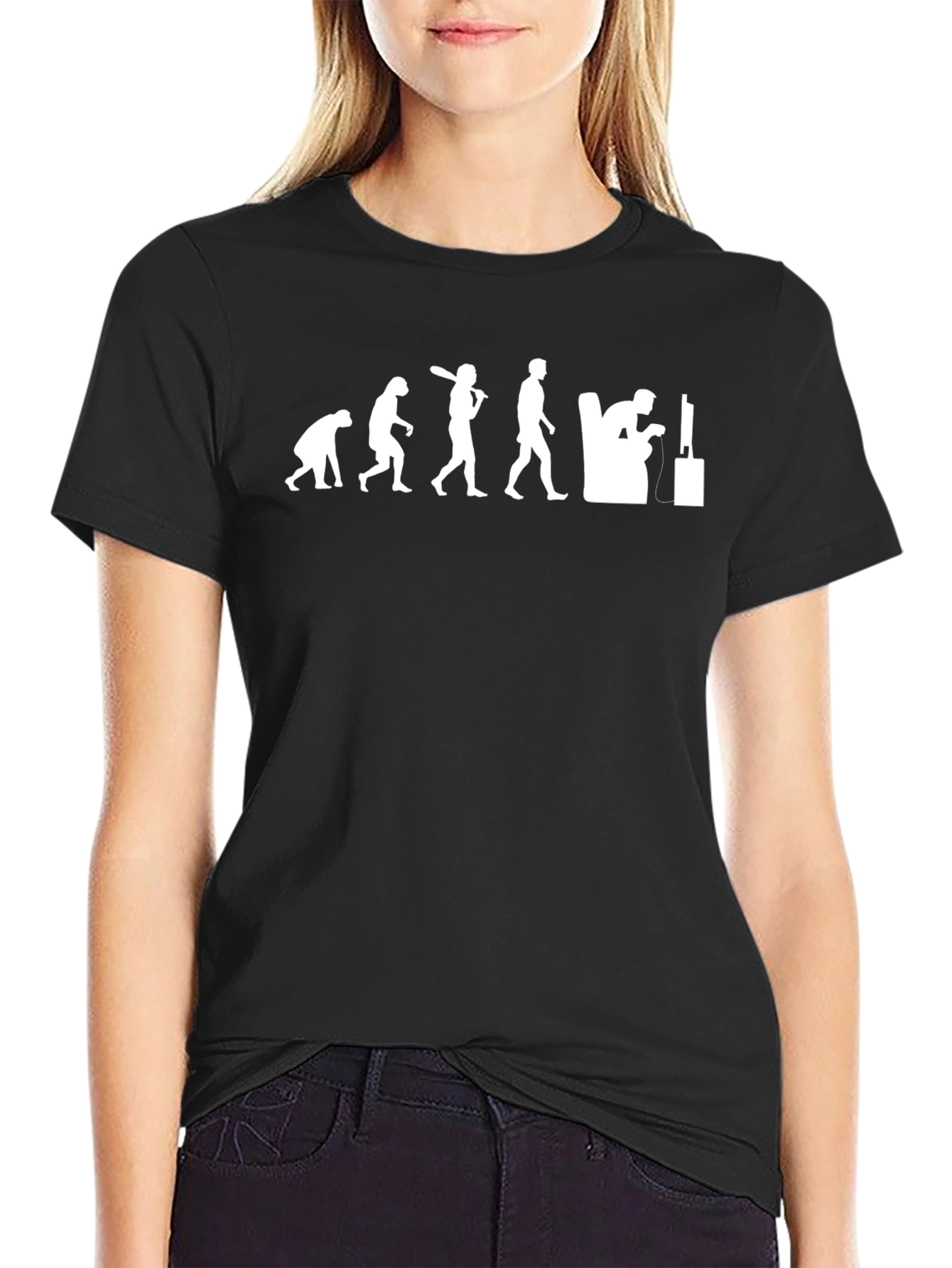 Evolution of Gaming Black T-Shirt