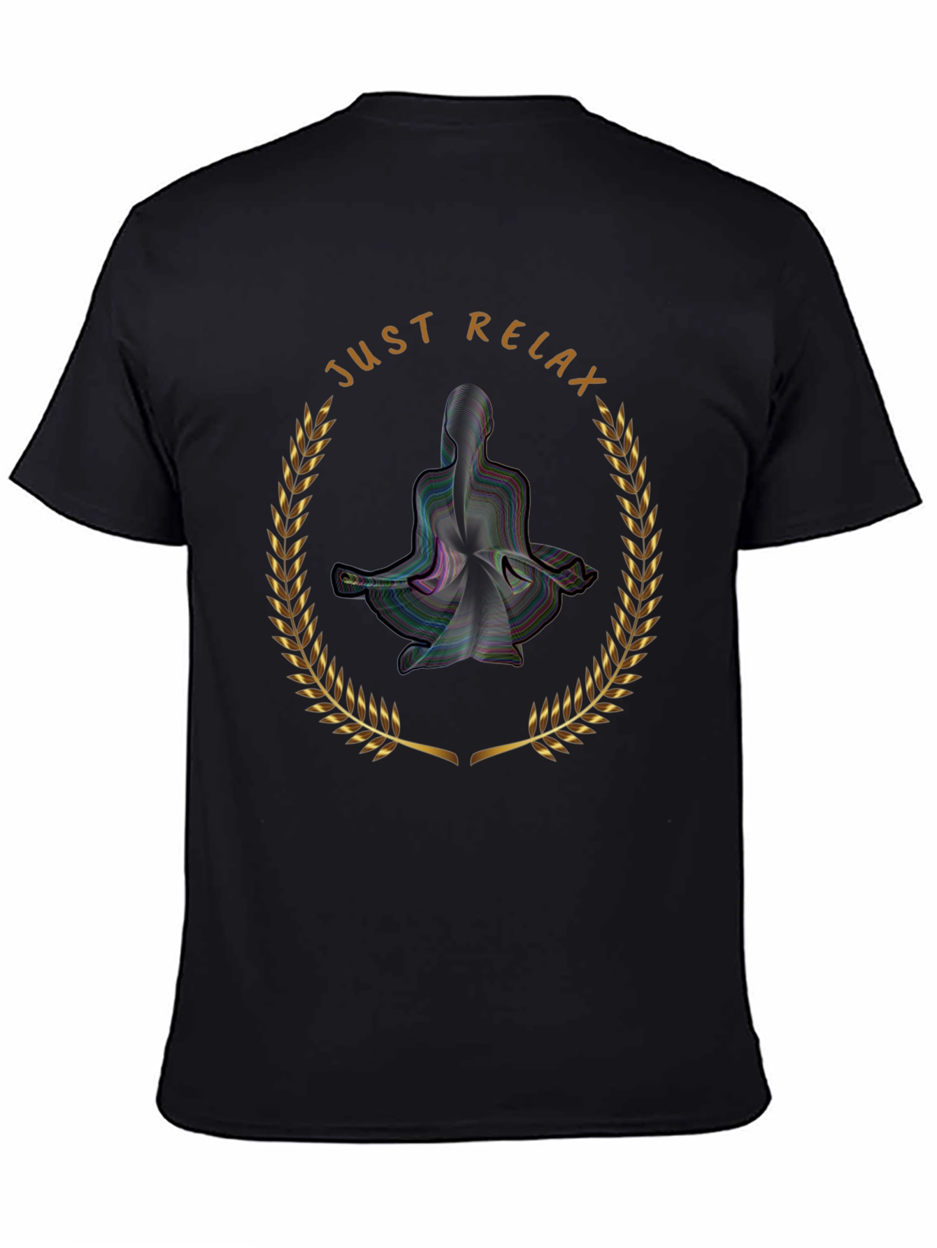 Just Relax Yoga T-Shirt - Black Graphic Tee