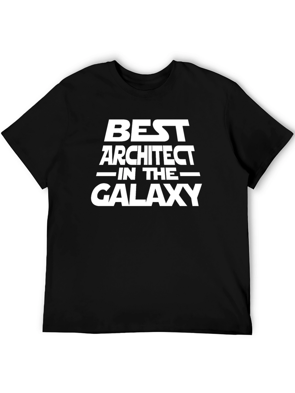 Best Architect Galaxy Black T-Shirt
