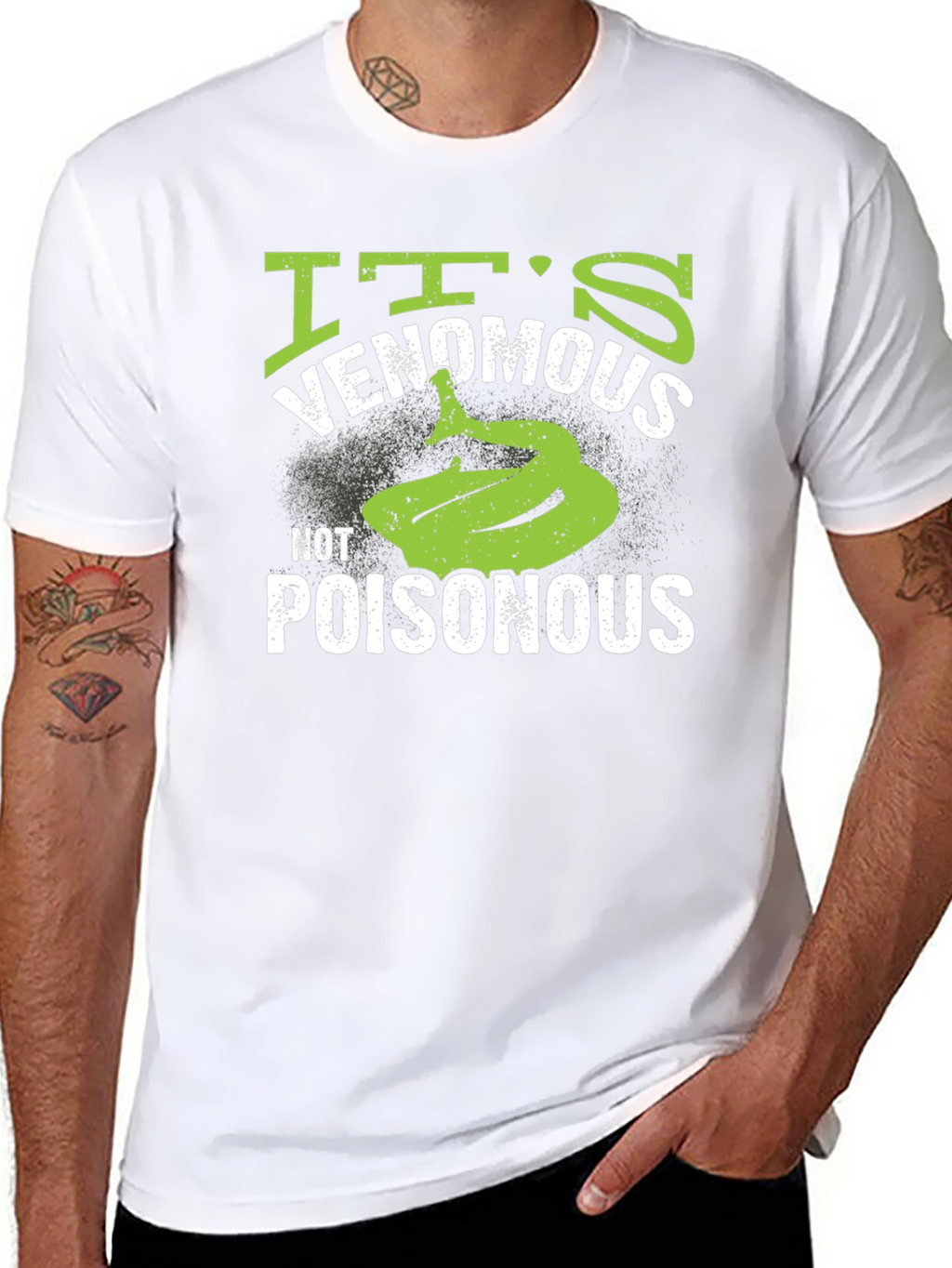 Venomous Not Poisonous Snake Graphic T-Shirt