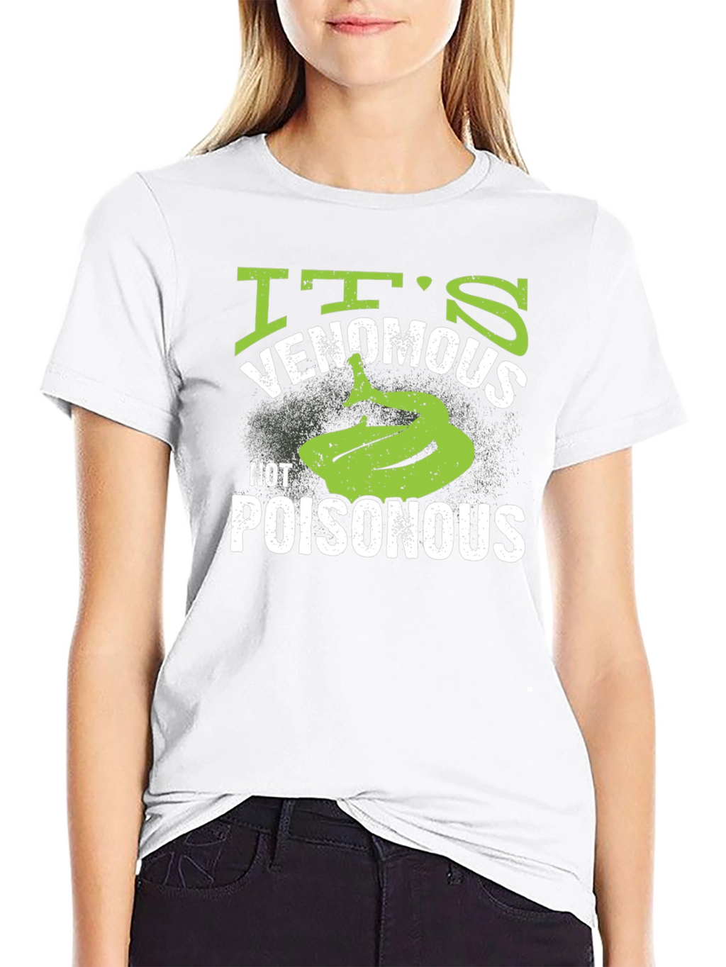 Venomous Not Poisonous Snake Graphic T-Shirt