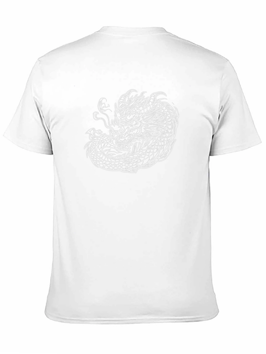 Black Tee with Dragon Graphic