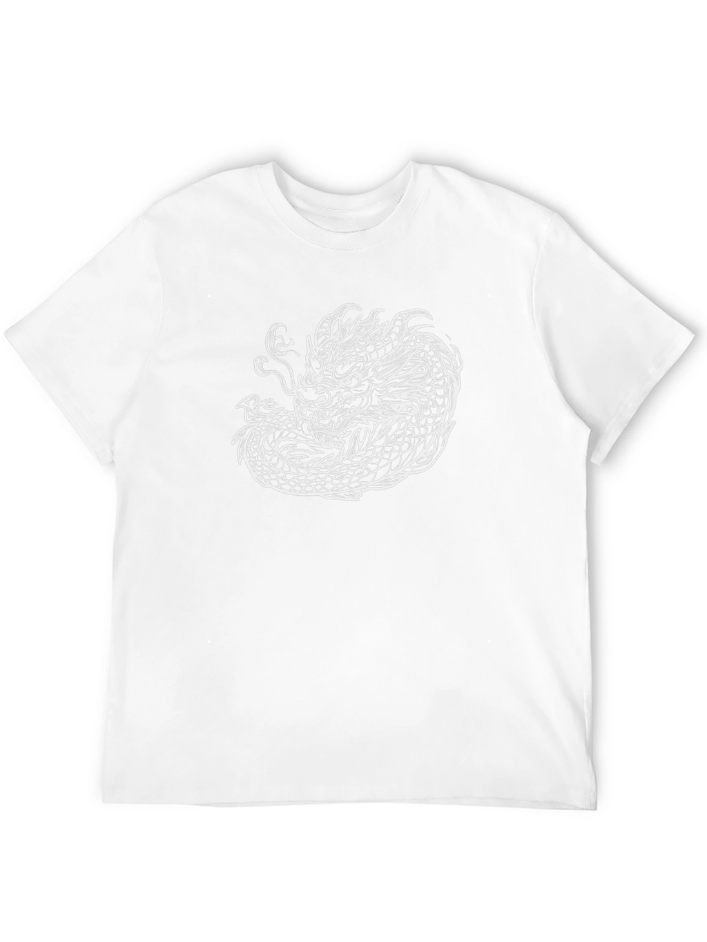 Black Tee with Dragon Graphic