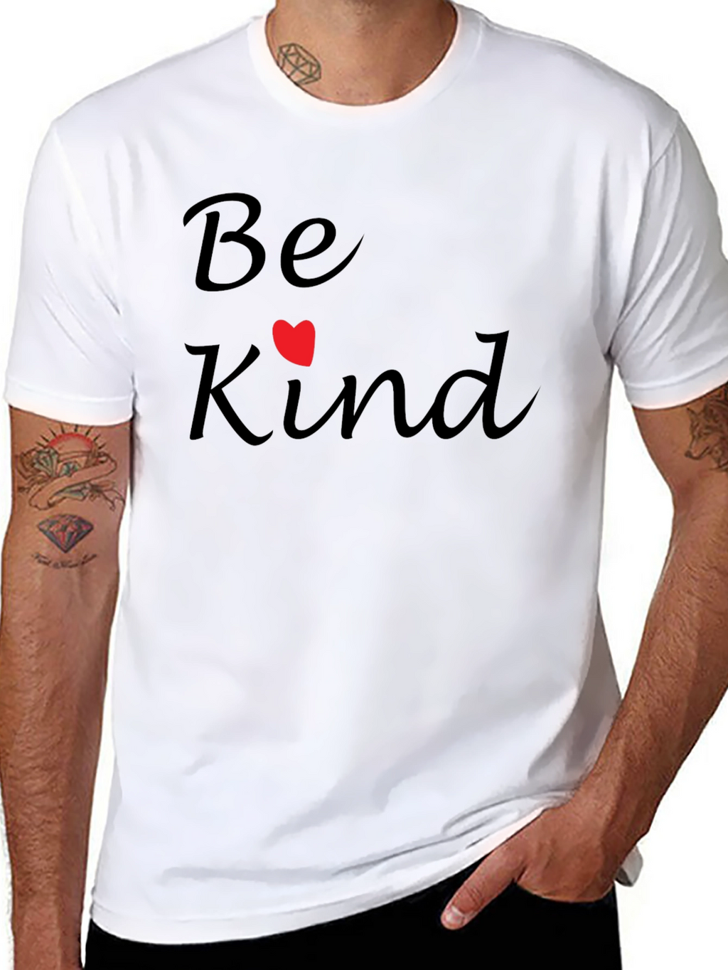 Be Kind Graphic Tee - Soft Black T-Shirt