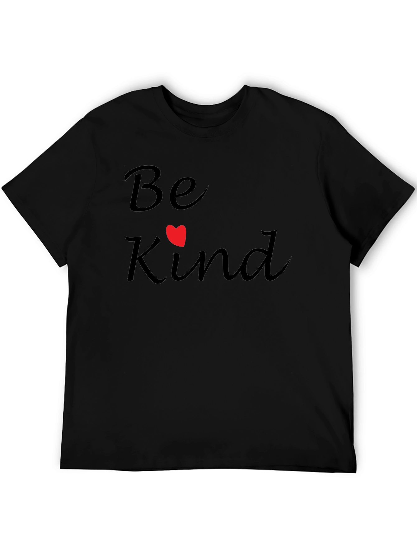 Be Kind Graphic Tee - Soft Black T-Shirt
