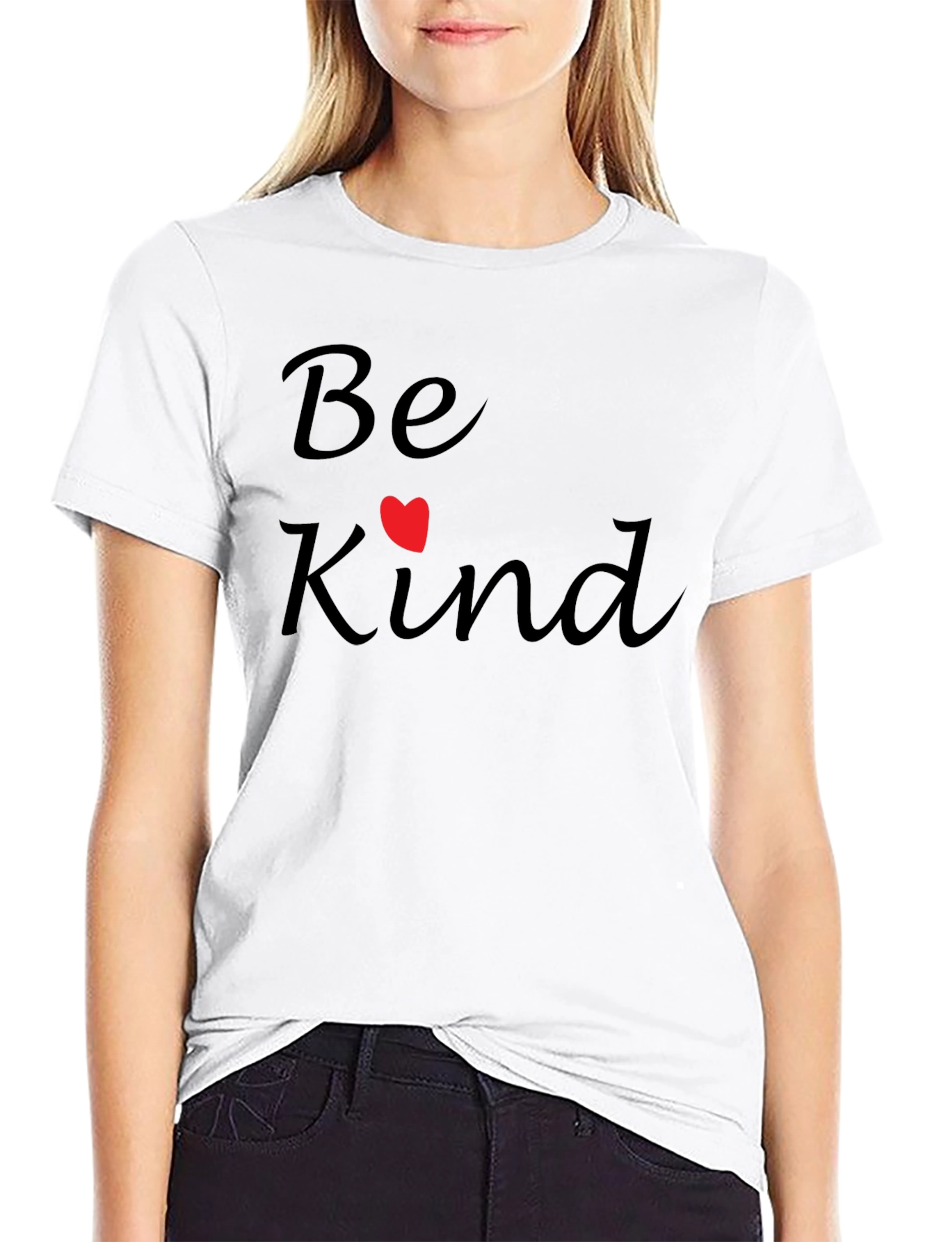 Be Kind Graphic Tee - Soft Black T-Shirt
