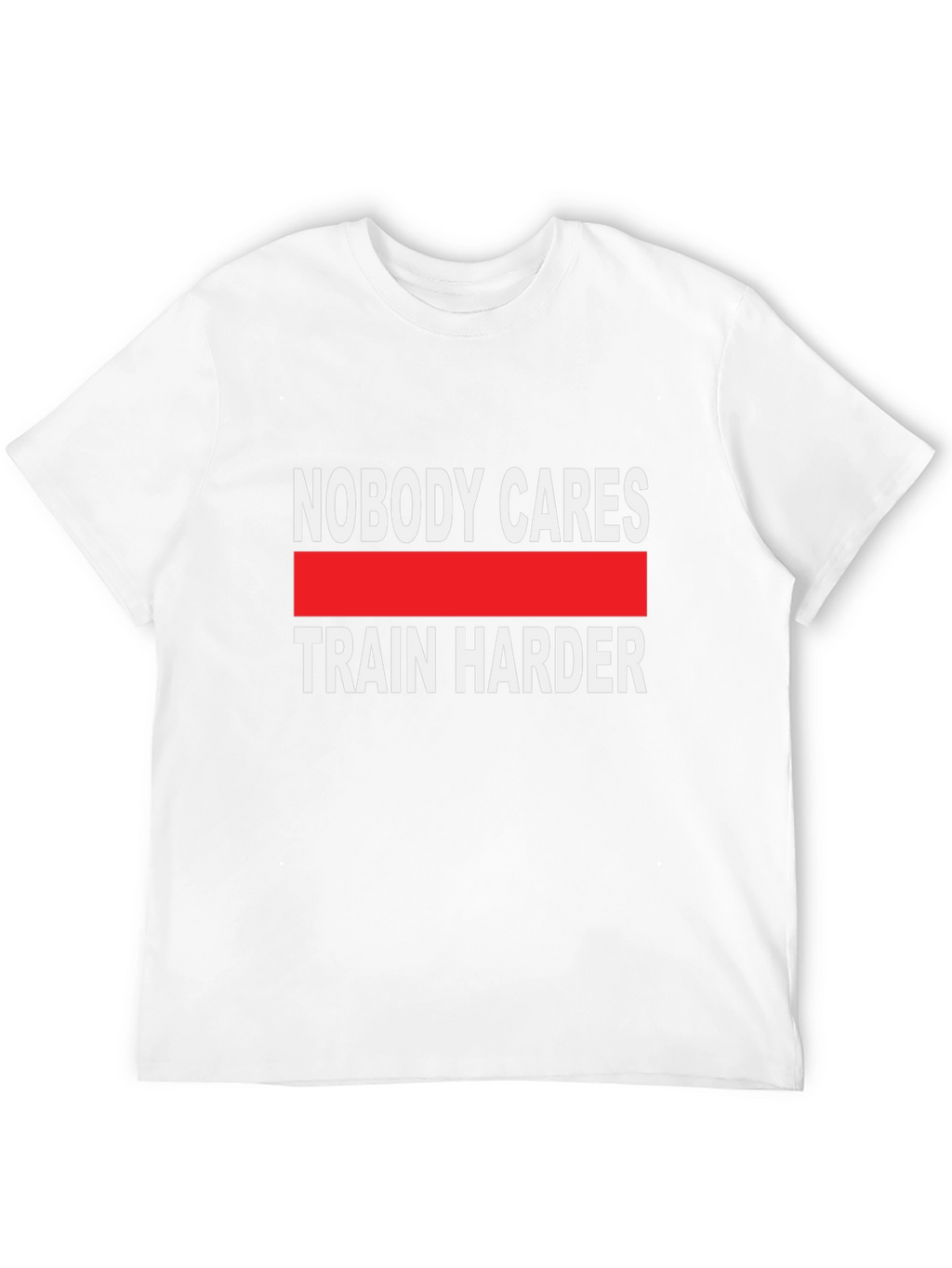 Train Harder Graphic Tee - Black Cotton T-Shirt