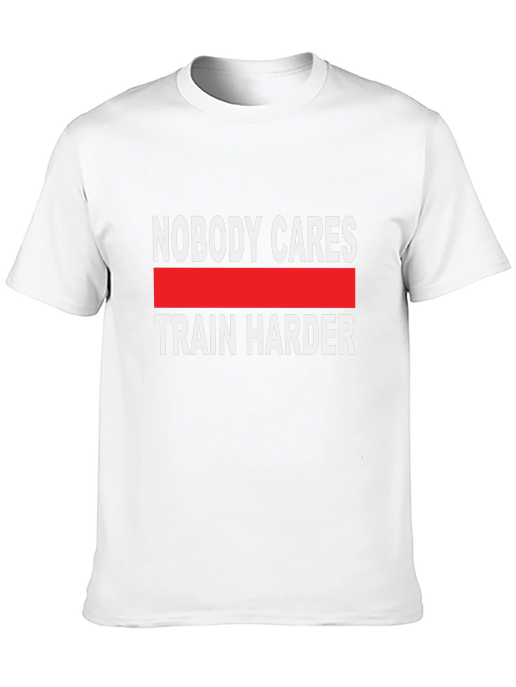 Train Harder Graphic Tee - Black Cotton T-Shirt