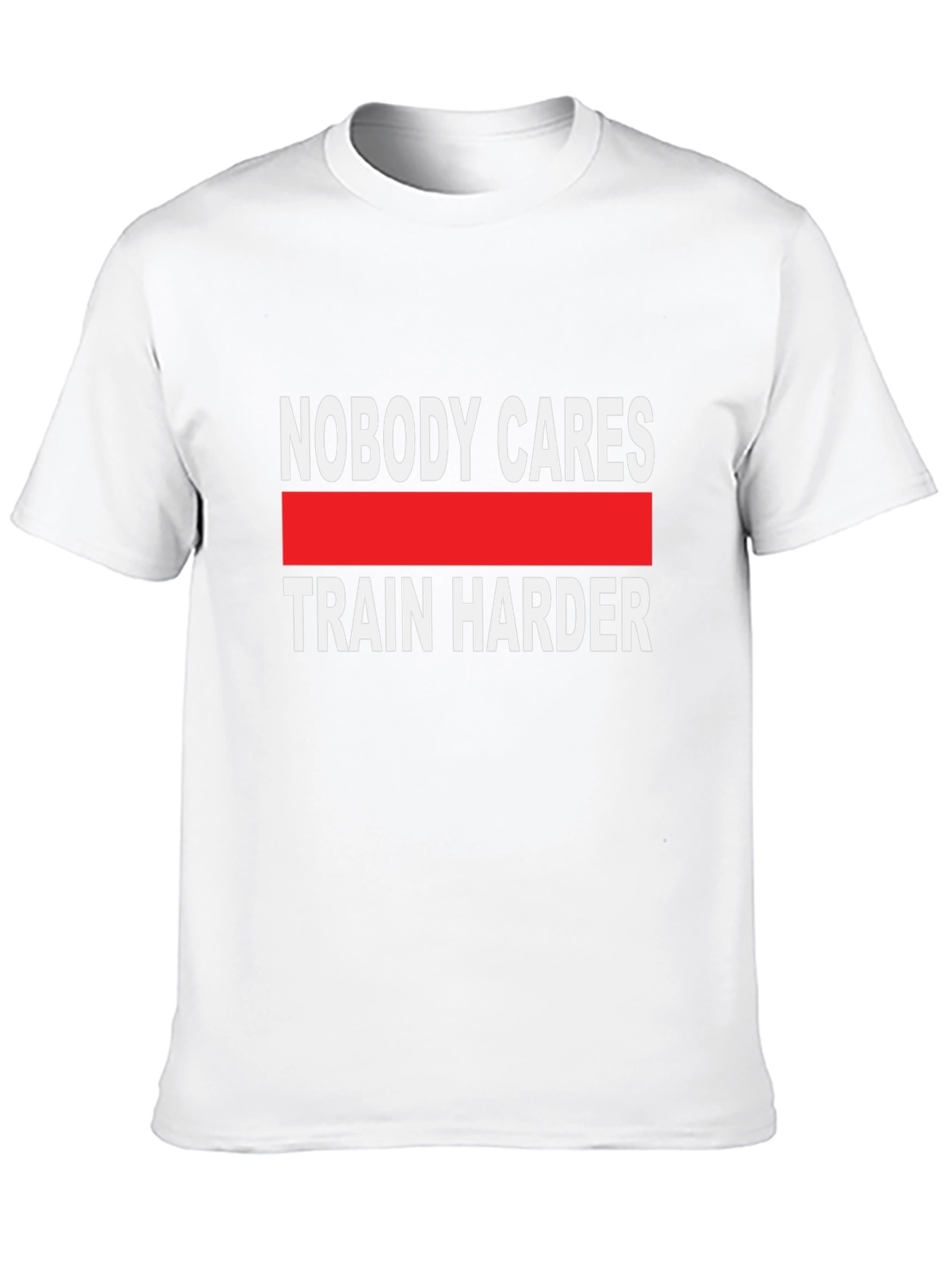 Train Harder Graphic Tee - Black Cotton T-Shirt