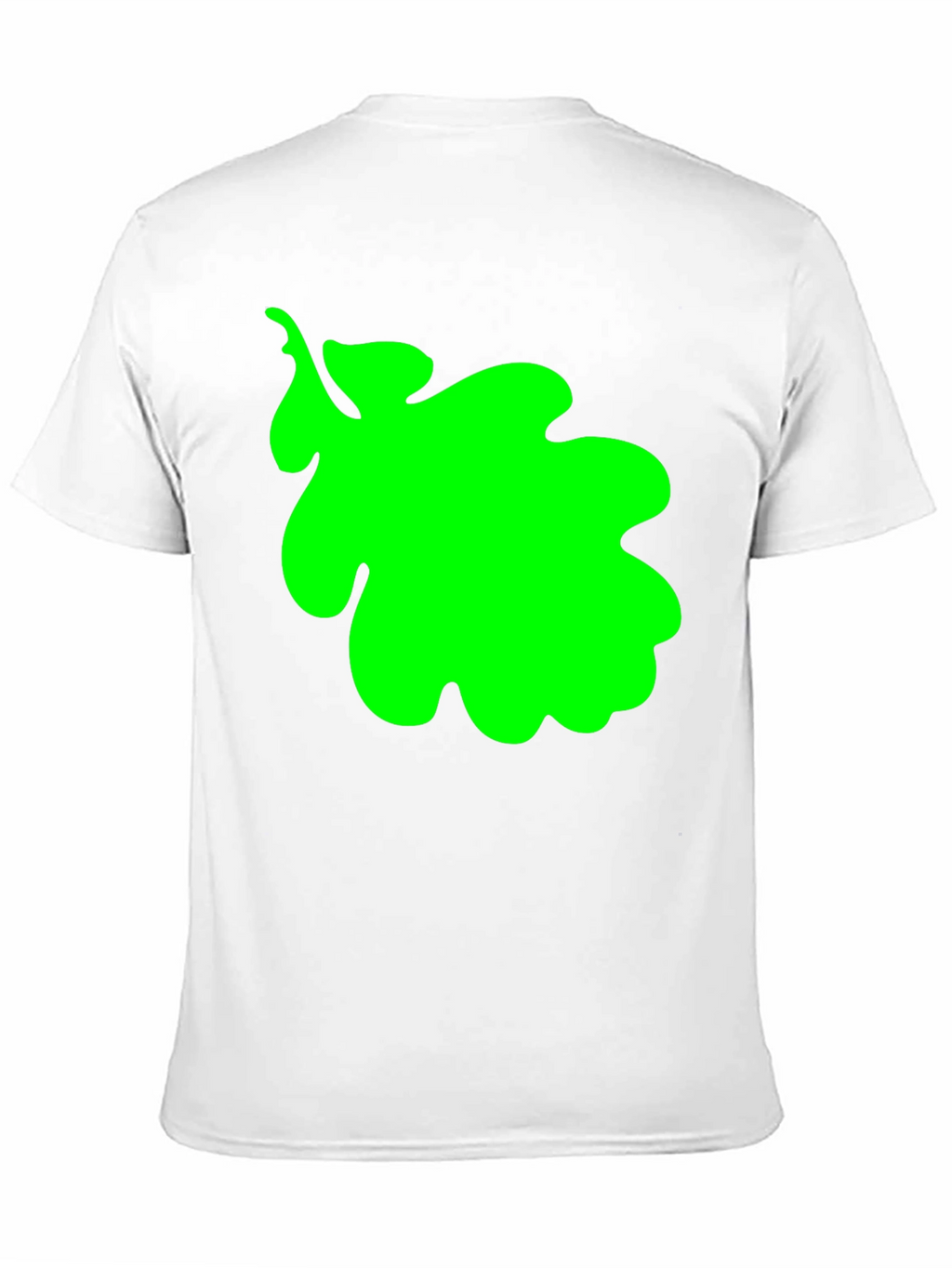 Green Leaf Graphic Black T-Shirt