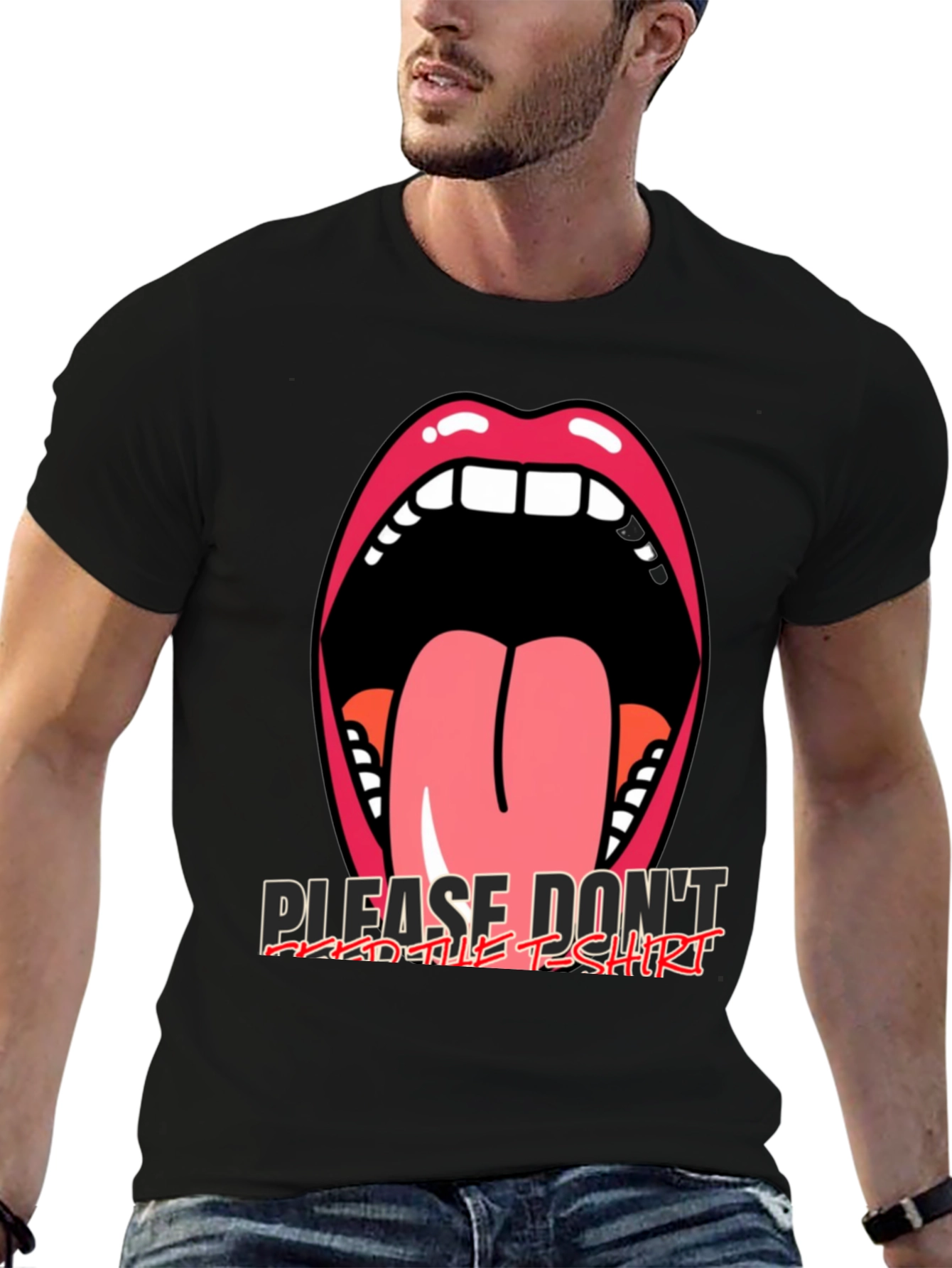 Graphic Tee: Open Mouth Tongue Out
