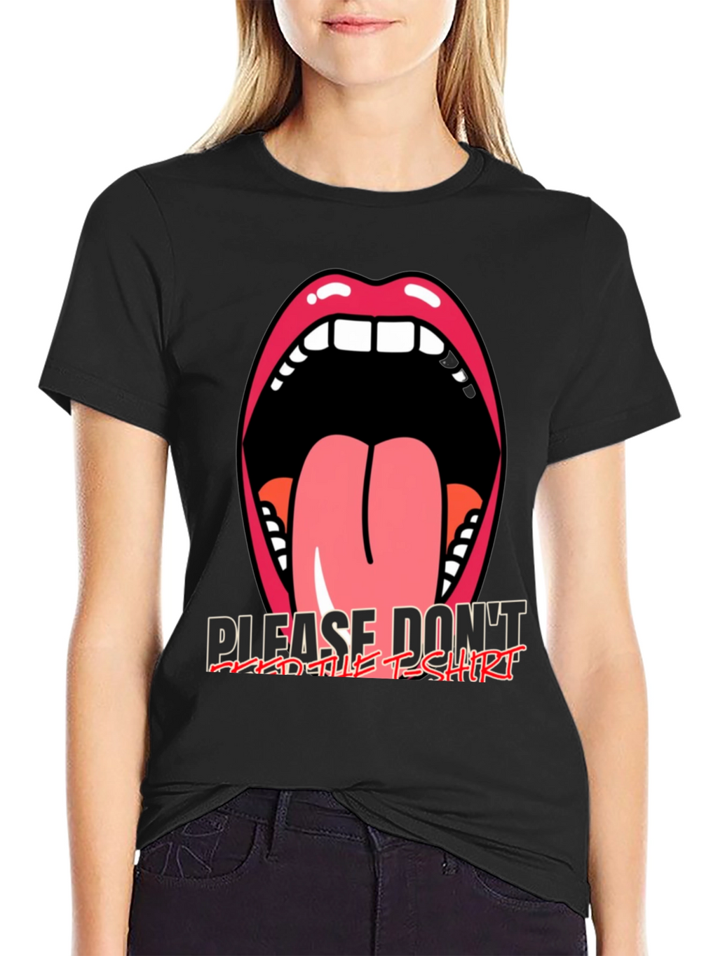 Graphic Tee: Open Mouth Tongue Out